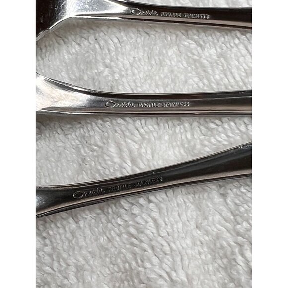 4 PC Oneida St Luis Profile Glossy 1-Fork 1-Salad Fork 1-Tablespoon 1-Teaspoon - Picture 13 of 14